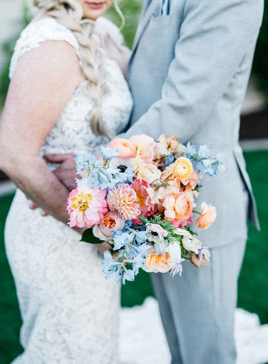 A Colorful & Beautiful Backyard Wedding